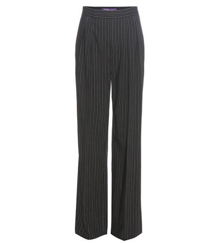 Burberry Harrison Pinstriped Wool Crêpe Trousers