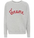 Frame Embroidered Cotton-jersey Sweater