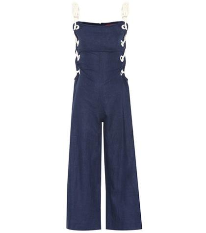 Staud Bob Linen-blend Jumpsuit