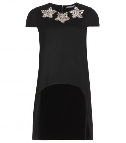 Alexander Mcqueen Embellished Felted-wool Dress