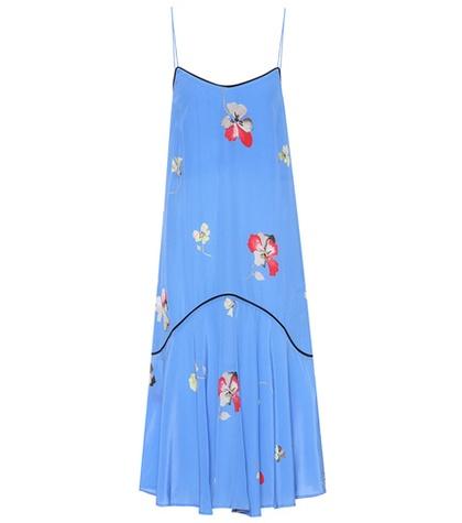 Ganni Joycedale Silk Slip Dress