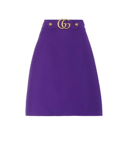 Gucci Wool And Silk A-line Skirt