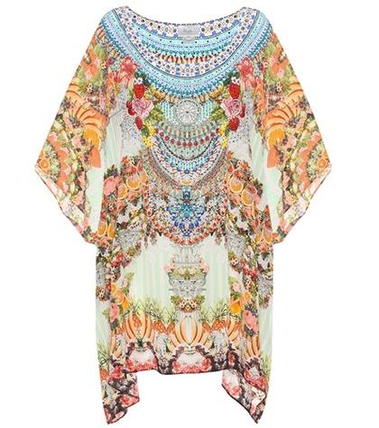 Prada Printed Silk Kaftan