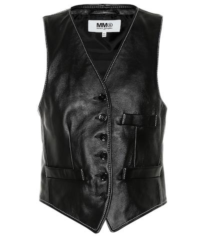 Mm6 Maison Margiela Leather Vest