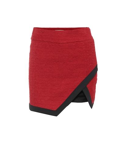 Alexandre Vauthier Asymmetrical Tweed Miniskirt