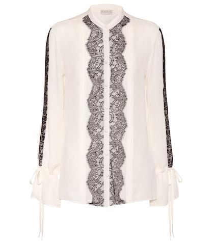 Etro Lace And Silk Shirt