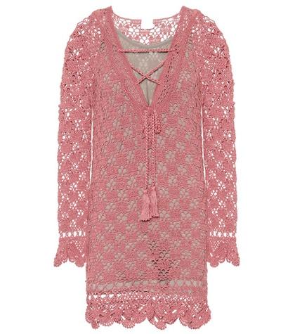 Anna Kosturova Summer Cotton Crochet Dress
