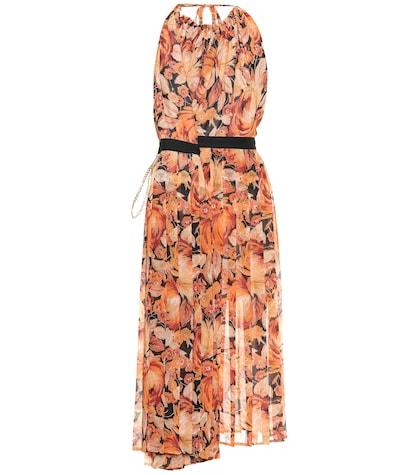 Y/project Floral Chiffon Halter Dress