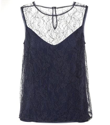 Max Mara Hiris Chantilly Lace Top