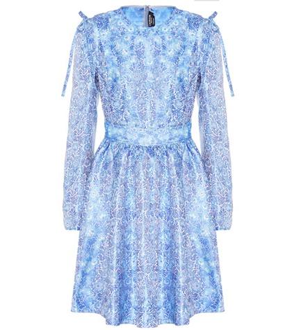 Calvin Klein 205w39nyc Printed Silk Minidress