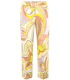 Emilio Pucci Printed Silk Cropped Trouser