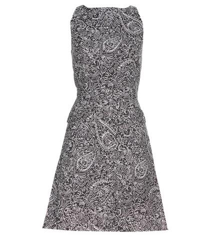 Tory Burch Printed Cotton And Silk-blend Dress