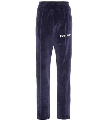 Palm Angels Logo Velour Trackpants
