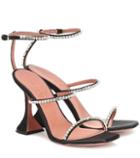 Loewe Gilda Embellished Satin Sandals