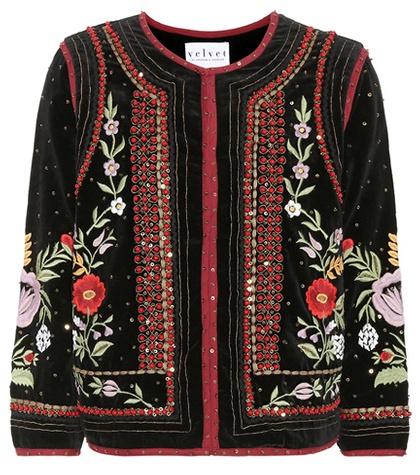 Common Projects Adara Beaded Velvet Blazer