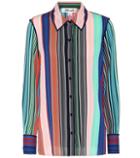 Diane Von Furstenberg Striped Silk Blouse