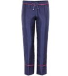 Moncler Cropped Silk Trousers