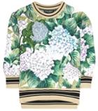 Mary Katrantzou Printed Embroidered Cotton Sweater
