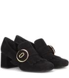 Tabitha Simmons Suede Loafer Pumps