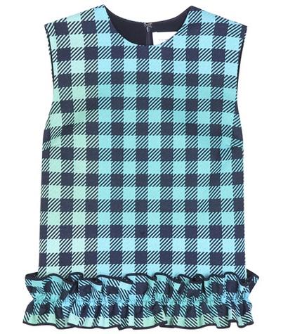 Gucci Check Wool-blend Blouse