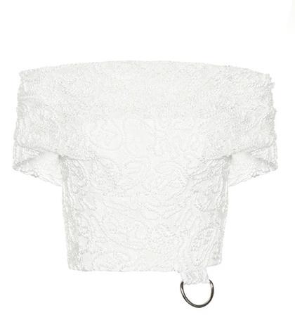 Maticevski Lace Off-the-shoulder Top