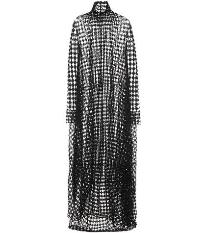Jil Sander Cotton-blend Mesh Maxi Dress