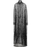 Jil Sander Cotton-blend Mesh Maxi Dress
