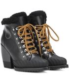 Sies Marjan Rylee Leather And Shearling Boots