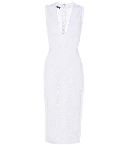 Balmain Knitted-jacquard Dress