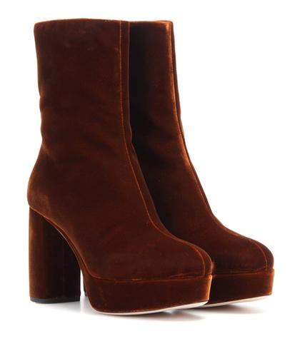 Polo Ralph Lauren Velvet Ankle Boots