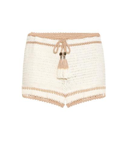 She Made Me Sana Crocheted-cotton Bikini Bottoms