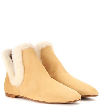 Prada Eros Suede Ankle Boots