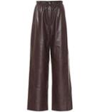 The Row Leather Wide-leg Pants