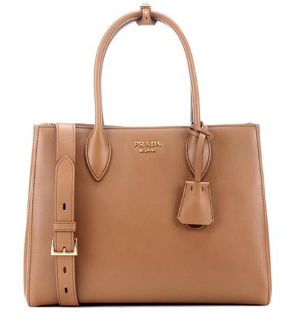 Prada Bibliothek Soft Bag Small Leather Handbag