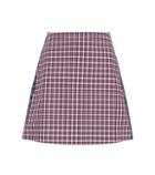 See By Chlo Checked Cotton-blend Miniskirt