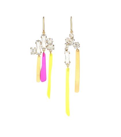 Ray-ban Glass And Resin Earrings