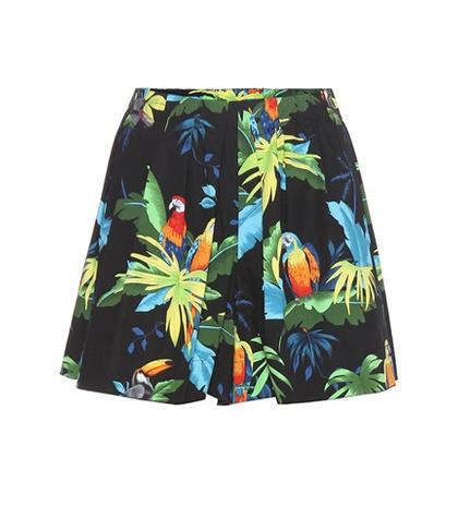 Stuart Weitzman Printed Stretch-cotton Shorts