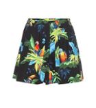 Stuart Weitzman Printed Stretch-cotton Shorts