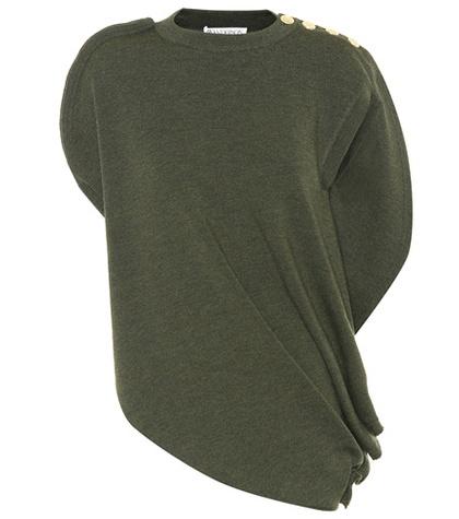 Jw Anderson Embellished Wool Top