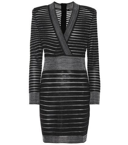 Balmain Striped Knit Minidress