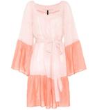 Fendi Short Peasant Cotton-blend Dress