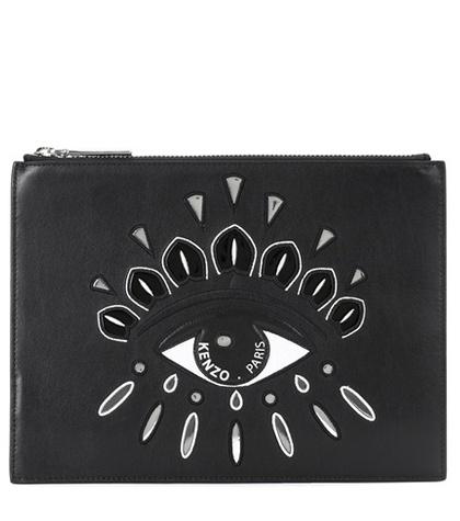 Kenzo Eye Leather Clutch