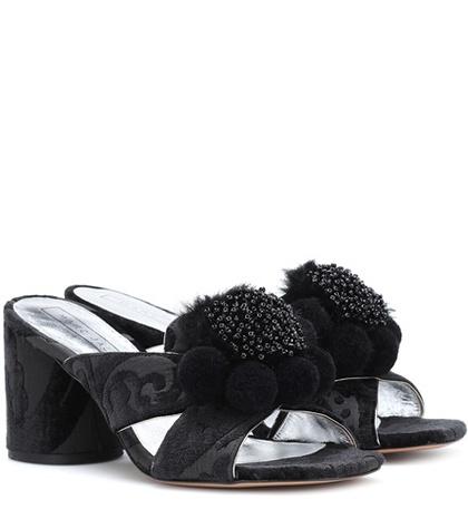 Marc Jacobs Embellished Jacquard Sandals