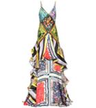 Rosie Assoulin Cape Printed Dress