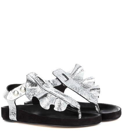 Sanayi 313 Leakey Leather And Suede Sandals