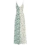 Lee Mathews Floral Silk Maxi Slip Dress
