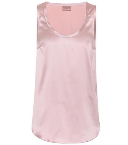 Brunello Cucinelli Silk Satin Sleeveless Top