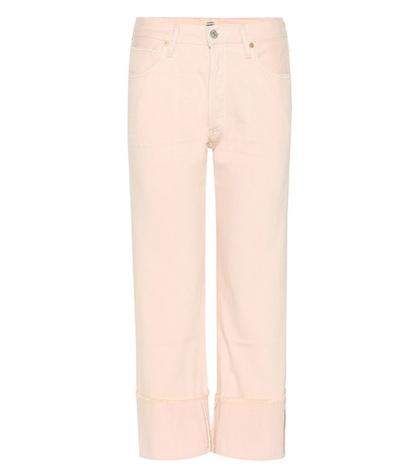 Mara Hoffman Parker Relaxed Cuffed Crop Jeans