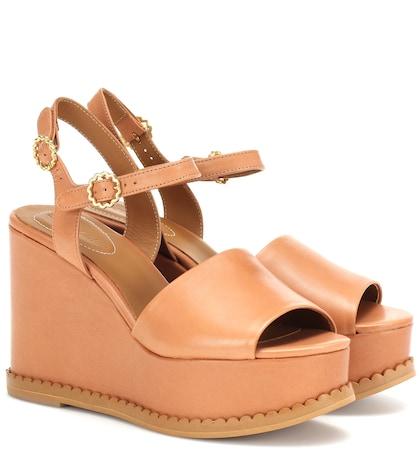 Simone Rocha Leather Wedge Sandals