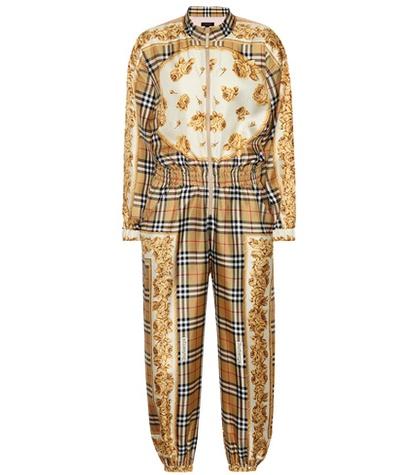 Burberry Vintage Check Silk Jumpsuit